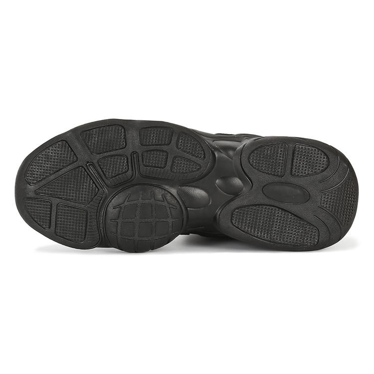 Men Women Breathable Sneaker With Elastic Band Unisex Black Basketball Shoes