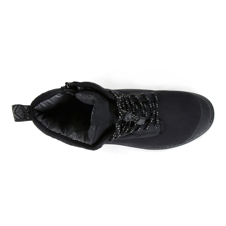 China Women Men Black Outdoor Shoes Adult Unisex Winter Warm Snow Shoes With Zip