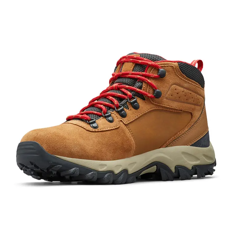 Custom Logo Design Adults Leather Hard-Wearing Climbing Hiking Shoes Men Boots Outdoor