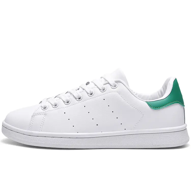 Wholesale Custom Logo Cheap Classic Style All-Match White Sneaker Women Men Skateboard Shoes No Brand
