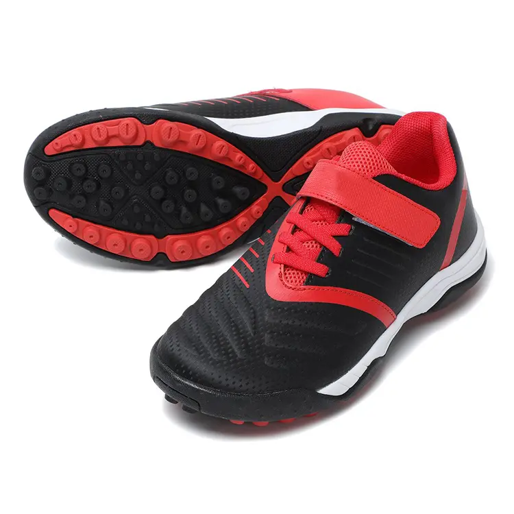 2021 Latest China Kid Man Children's Lace-up High Quality Men Boys Sport Artificial Turf Cleats Football Soccer Shoes