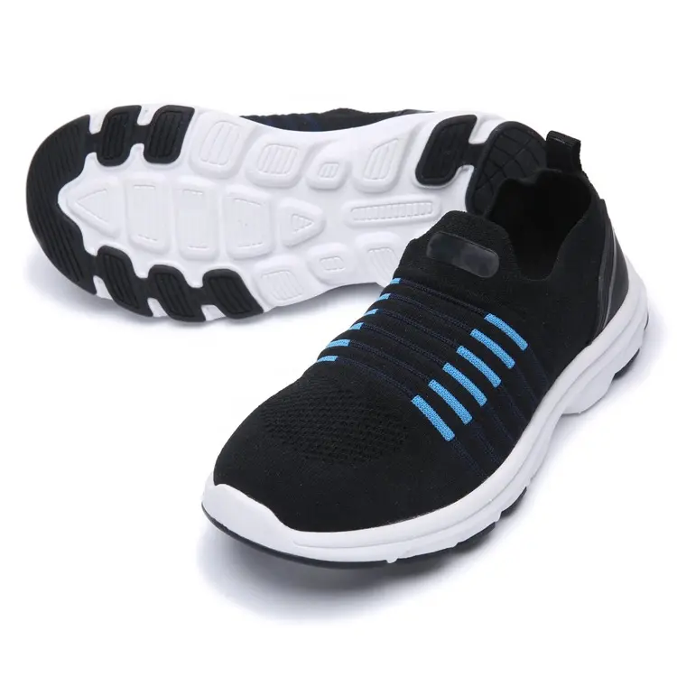 China Customized Brand Fashion Lightweight Zapatos Hombre Sneakers Knit Mesh Casual  Shoes For Men