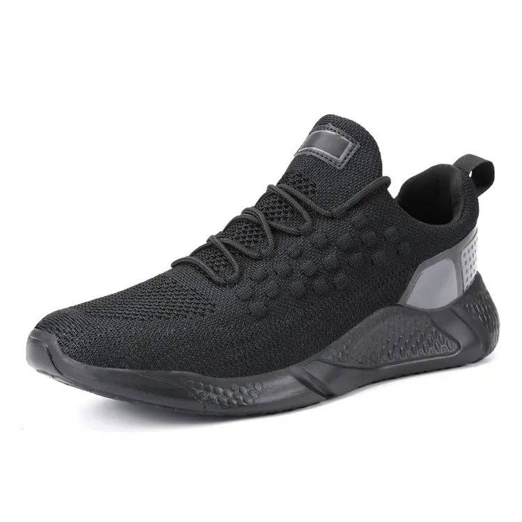 Fashion Footwear OEM ODM Service Outdoor Fly Knit Breathable Sneaker Men Low Price Sport Shoes