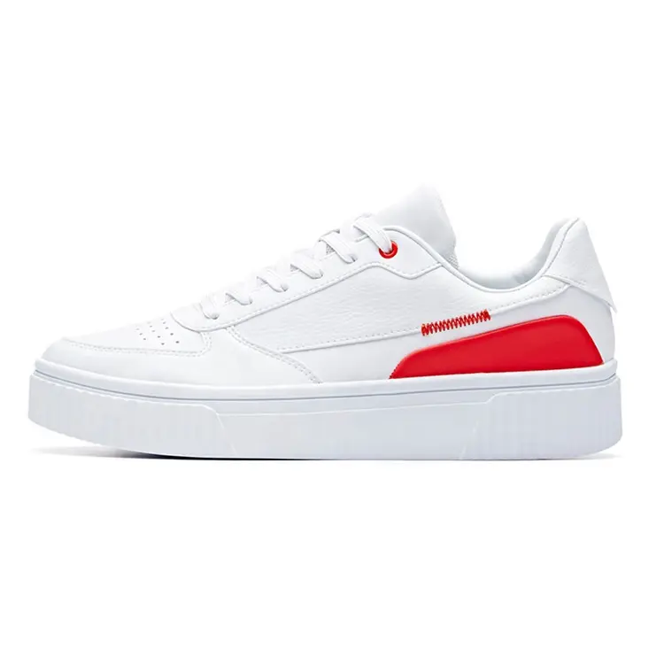 China Hot Selling Sport Sneakers Fashion Lace-Up White Skateboard Sneaker Women Men Casual Shoes