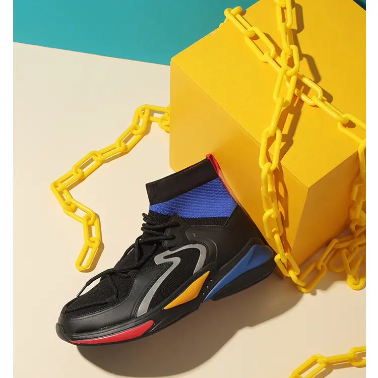 New Style Original Custom Logo Anti Slip Zapatillas Casual High Top Sneakers For Men Featured Image