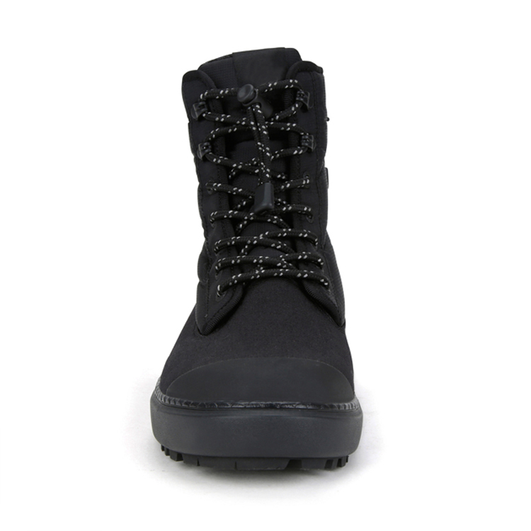 China Women Men Black Outdoor Shoes Adult Unisex Winter Warm Snow Shoes With Zip