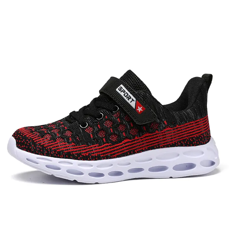 Comfy Soft Outsole knitting Upper Child Boy Girl Casual Student Shoes Running Sneakers Kids Shoes