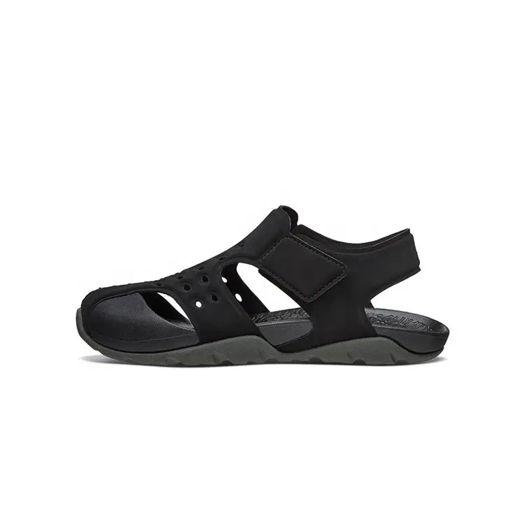 China Brand Customized Outdoor Casual Antistatic Comfortable Beach Closed-Toe Leather Sandals for Boy