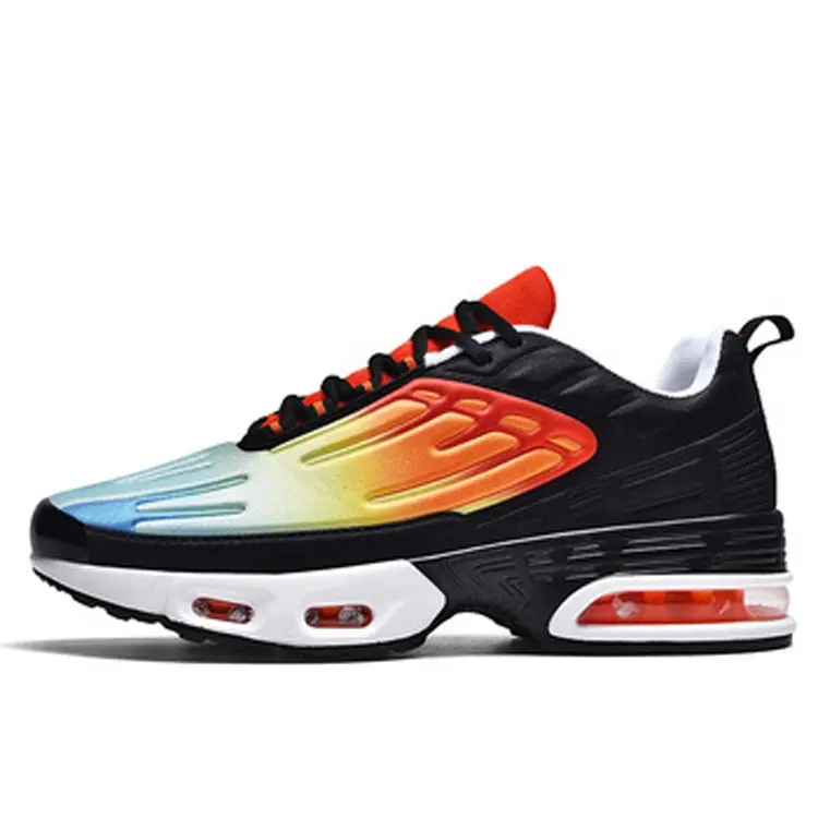 Men's Shoe Cushioning Shock Absorbing Big Size Cheap Custom Brand Black Red Customized Running Shoes for Men Fashion Sneaker