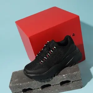 New Styles Lace Up Breathable Anti Slip Zapatillas Women Men Chunky Sneakers For Ladies