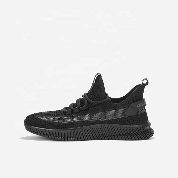 China Hot Selling Light Weight Breathable Zapatillas Knitting Anti-slip Sneaker Casual Shoes for Men