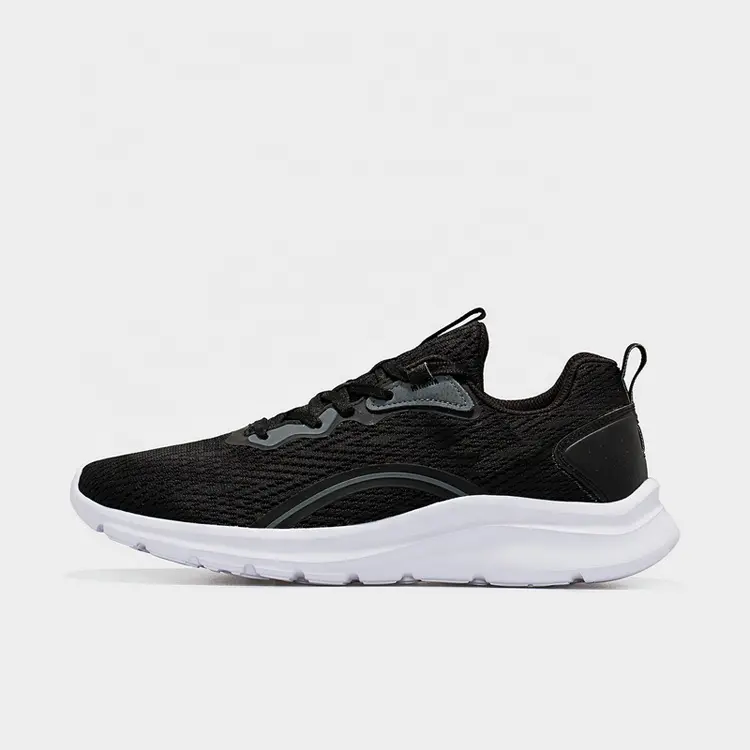China Custom Brand Lace-up Knit  Breathable Lightweight Comfortable Running Shoes Men